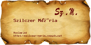 Szilczer Mária névjegykártya
